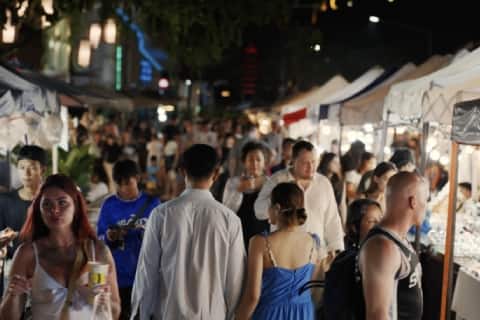 Couple at Bangtao Friday Night Market