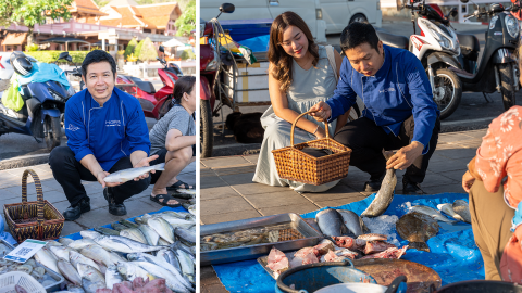 At Homm Bliss South Beach Patong, follow a local chef to the market and learn about the freshest catch