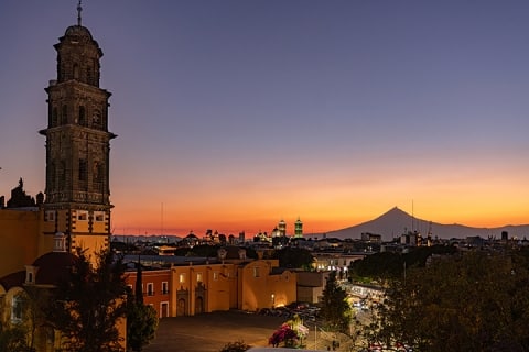 Volcano views and a historic atmosphere at Banyan Tree Puebla